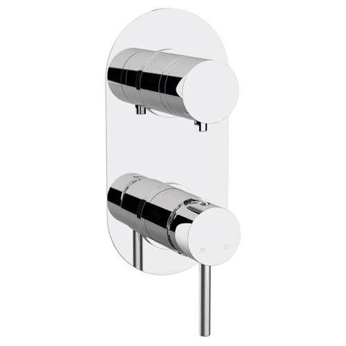 Contemporary Built-In Three Way Shower Diverter, Rough-In Valve Included Remer X93